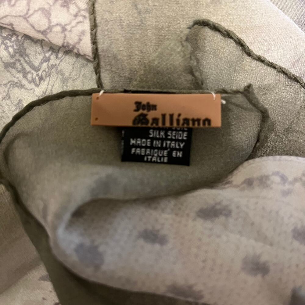 Vintage Silk John Galliano Scarf - Picture 5 of 5